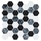 Andova Tiles SAMPLE Channing 2 x 2 Marble Honeycomb Mosaic Floor Use Tile SAM-ANDCHA121 - alternate 4